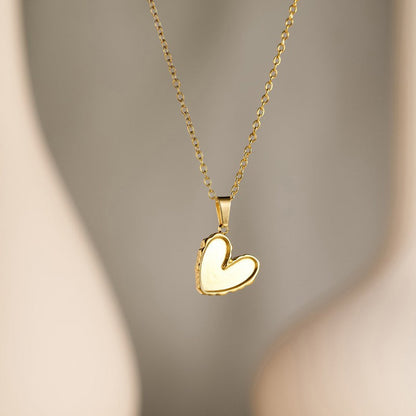 Cross-Border Popular Stainless Steel Necklace With 18K Gold Plated Flower, Sun, Heart, Geometric Lines Pendant, Clavicle Chain Jewelry
